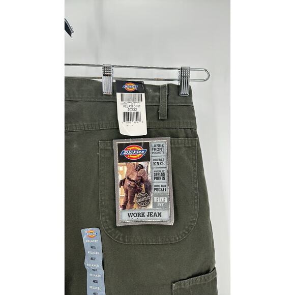 Dickies carpenter work jean double knee relaxed fit ranch work wear size 40x32 - Picture 12 of 12
